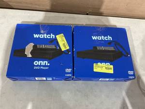 lot 353 image: LOT of 2 onn. HDMI DVD Player