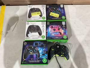 lot 359 image: LOT of 6 PowerA Advantage Wired Controller for Xbox
