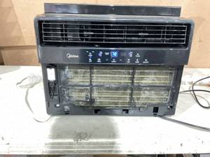lot 368 image: Midea 10,000 BTU 115V Smart Window Air Conditioner with Comfort Sense Remote, Black, MAW10S1DWBL-T