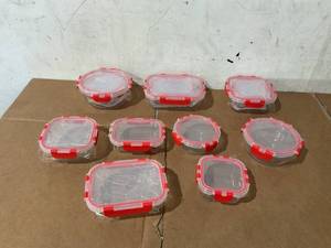 lot 254 image: 9PCS Plastic Containers