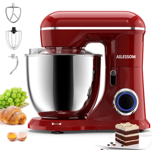 lot 102 image: Ailessom New Stand Mixer,6.5-QT 660W 10-Speed Tilt-Head Kitchen Electric Mixer