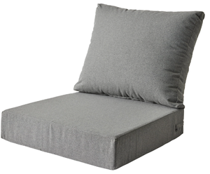 lot 168 image: 2PCS Better Homes & Gardens Grey Outdoor Deep Seat Cushion Set