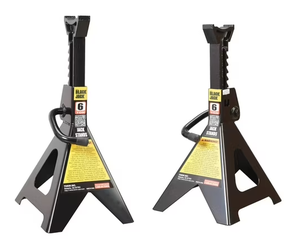 lot 284 image: 2PCS Black Jack 6 Ton Jack Stands