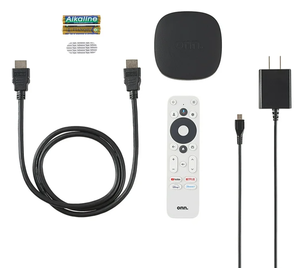 lot 291 image: LOT OF 4 Watch Onn. Google TV 4K Streaming Box, 4K UHD Resolution