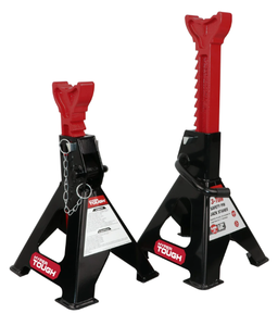 lot 292 image: Hyper Tough TH53003E 3 Ton Steel Jack Stands with Safety Pins, Lifting Range 11-1316 to 17-716