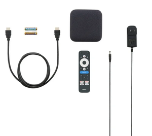 lot 432 image: Watch Onn. Google TV 4K Pro Streaming Device (New, 2024), 4K UHD resolution, Dolby Vision & Dolby ATMOS, Hands-Free Voice Control