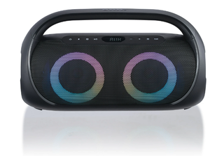lot 434 image: Groove Onn. Portable FM Boombox with LED Lighting