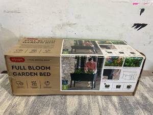 lot 178 image: Keter Durable Resin Raised Garden Bed with Self-Watering and Drainage System