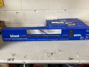 lot 486 image: Blast Onn. 5.1 Ultra-Slim Surround Soundbar System with Dolby Atmos