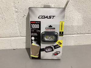 lot 407 image: COAST RL27R Rechargeable Plus Rear Loading 1000 Lumens Tri-Color LED Headlamp