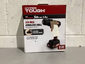 lot 417 image: Hyper Tough 20V Max Lithium-Ion Cordless Drill