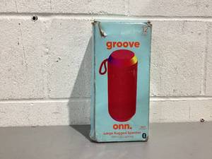 lot 420 image: Groove Onn. Large Rugged Speaker with LED Lighting
