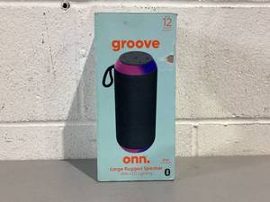 lot 422 image: Groove Onn. Large Rugged Speaker with LED Lighting