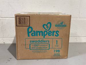 lot 426 image: Pampers Baby Dry Diapers Size 1, 198 Count