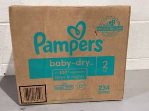 lot 429 image: Pampers Baby Dry Size 2 Diapers 234 Count