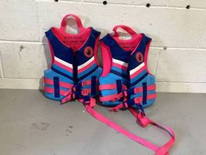 lot 444 image: LOT OF 2 Body Glove Child Girl Evoprene PFD Life Jacket