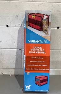lot 459 image: Vibrant Life Large Portable Dog Kennel