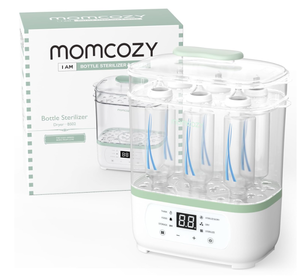 lot 522 image: Momcozy Bottle Sterilizer and Dryer, 8-in-1 Electric Steam Baby Bottle Sterilizer for Baby Bottles