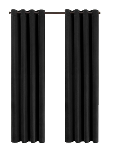lot 536 image: LOT OF 2 Eclipse Luxury Cotton Velvet, 100% Blackout, Grommet