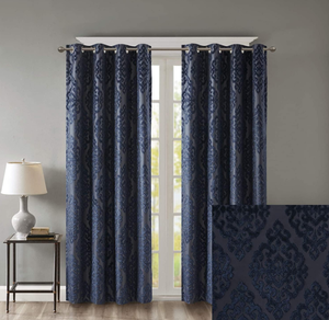 lot 543 image: LOT OF 2 Sun Smart Mirage 100% Total Blackout Single Window Curtains