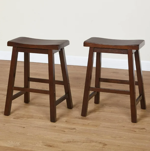 lot 557 image: 2PCS Belfast Saddle 24 Stools