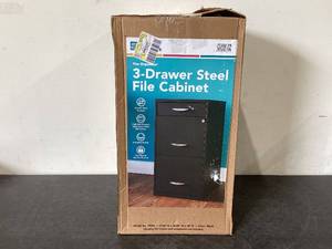 lot 561 image: Space Solutions 3 Drawer Letter Width Vertical File Cabinet with Pencil Drawer