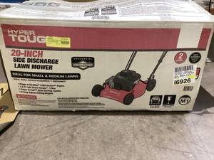 lot 567 image: Hyper Tough 20 125cc Gas Push Mower with Briggs & Stratton Engine