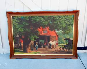 lot 9 image: Paul Detlefsen Wall Art Horse & Buggy Days