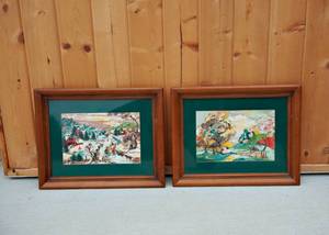 lot 107 image: Pair of Vintage Margo Alexander Framed Prints