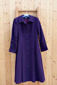 lot 8 image: Vintage Woolrich Plum Wool Blend Womens Coat