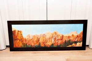 lot 142 image: Hand Painted Drip Style Art by Joyce Johannes