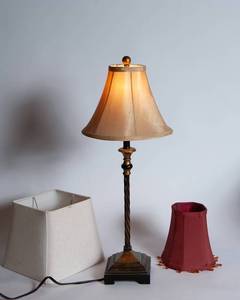 lot 40 image: Table Lamp and Shades