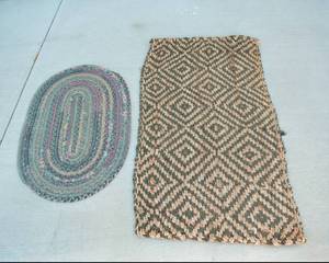 lot 223 image: Jute and Oval Rug