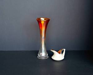 lot 99 image: Vintage Carnival Glass and Pearl China Company Creamer