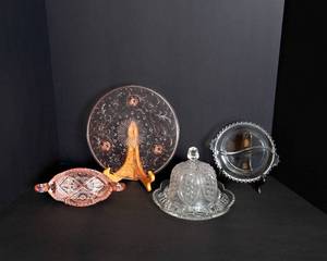 lot 234 image: Vintage Glassware - Pink
