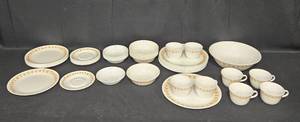 lot 89 image: Service for 12 - Vintage Dinnerware Set with Floral Design