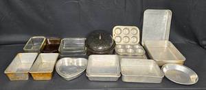 lot 101 image: Assortment of 14 Baking Pans and Dishes - Various Sizes and Shapes