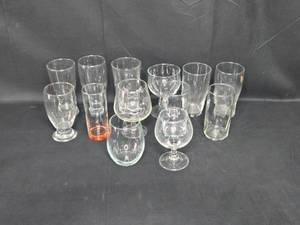 lot 115 image: Group of 12 Assorted Glassware - Mixed Styles and Sizes