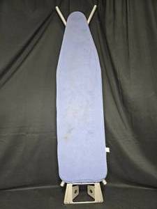 lot 24 image: Used Blue Folding Ironing Board with Metal Frame