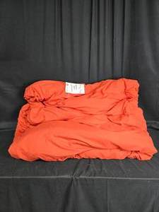 lot 61 image: King Size Genuine Down Comforter - Rustic Orange
