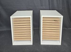 lot 209 image: Pair of Paper Organizer Cabinets - 16 x 12