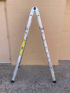 lot 9 image: Gorilla Ladders Type IA Multi-Position Ladder - 21ft Maximum Working Length