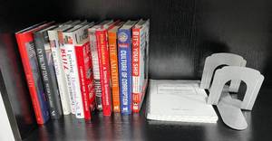 lot 188 image: Collection of Political and Governance Books with Metal Bookends