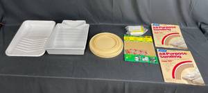 lot 205 image: Group of 5 Sanding Supplies and Paint Trays - Includes Norton and 3M Products