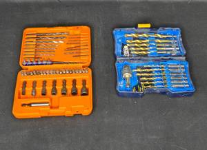lot 149 image: Set of 2 Drill Bit and Accessory Kits - Black & Decker and Ryobi SpeedLoad