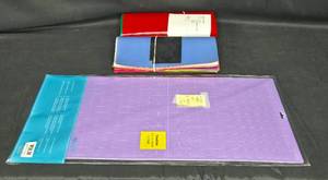 lot 158 image: Set of Vinyl Heat Transfer Materials - Including Purple Cutting Mat and HTV Rolls