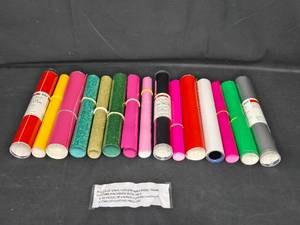 lot 227 image: Collection of 15 Assorted Vinyl Rolls for Cutting Machines