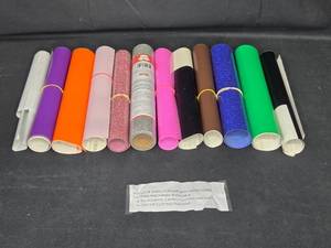 lot 229 image: Group of 12 Vinyl Rolls for Cutting Machines - Multi-Color Assortment