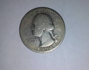 lot 424 image: Washington Quarter 1934.