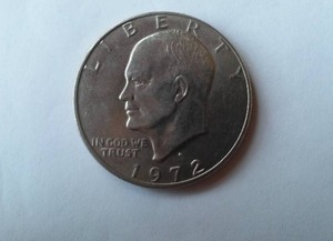 lot 448 image: Eisenhower 1972 Dollar Coin.